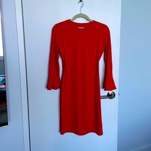 Red Susana Monaco fitted dress